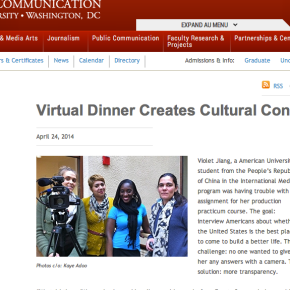 “Ode to the Dame” Makes It On The American University- School of Communication Website